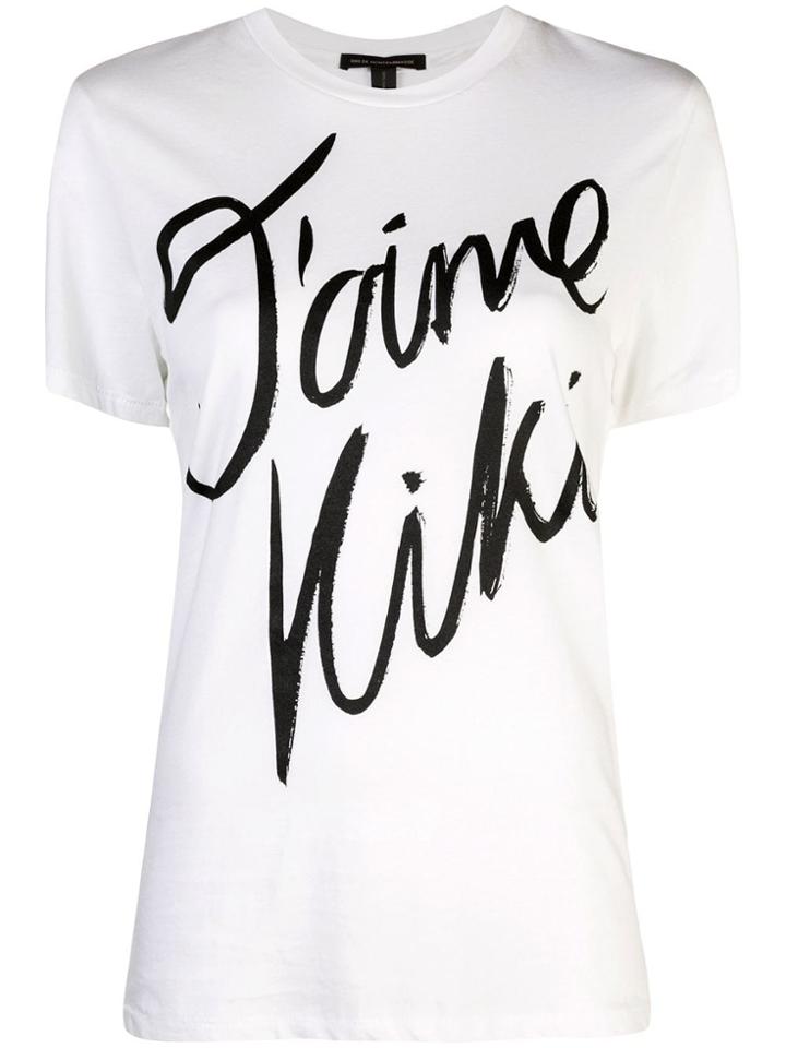 Kiki De Montparnasse J'aime Kiki T-shirt - White