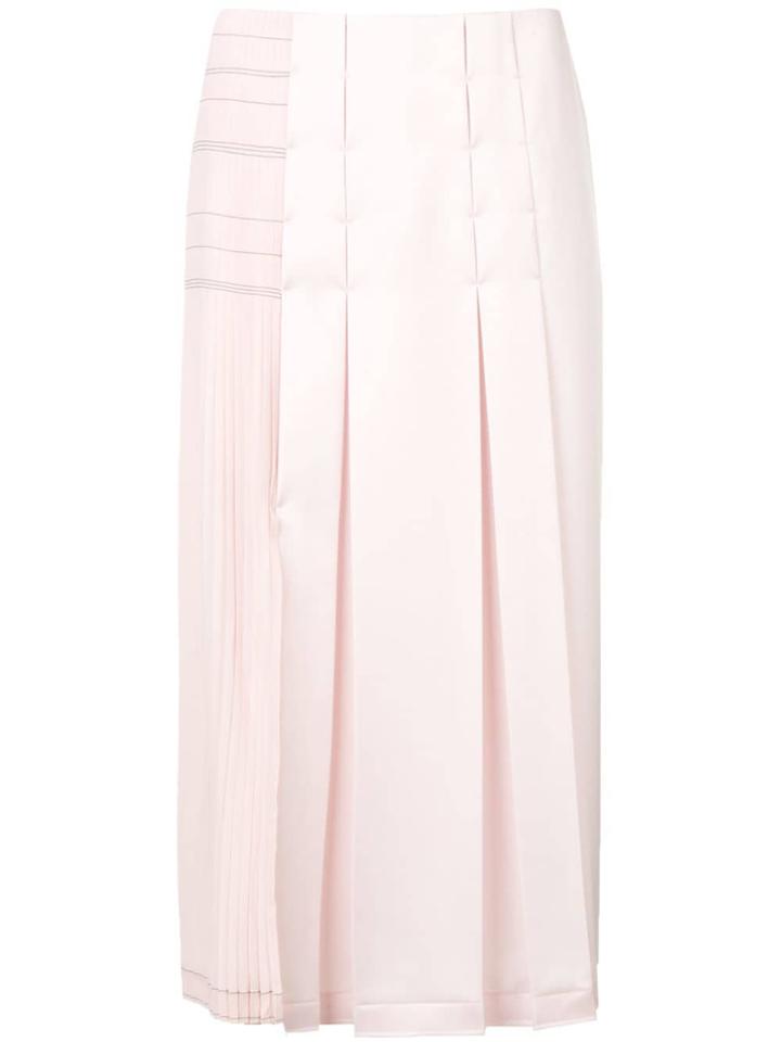 Cédric Charlier Pleated Skirt - Pink