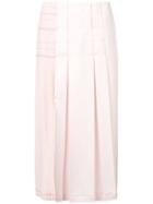 Cédric Charlier Pleated Skirt - Pink