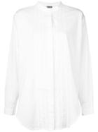 Kristensen Du Nord Band Collar Shirt - White