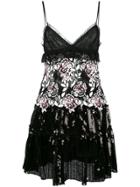 Giambattista Valli Floral Sequinned Dress - Black