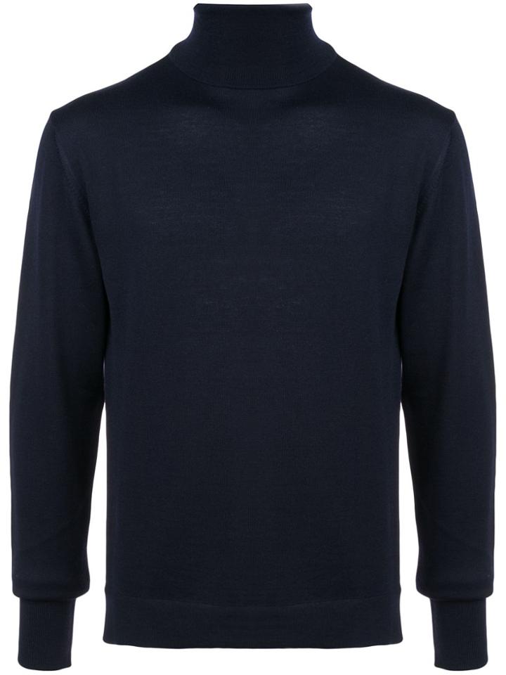 Officine Generale Officine Generale W18mknt094r Navy Wool - Blue