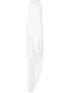 Adam Lippes Asymmetric Layer Dress, Women's, Size: 0, White, Polyester