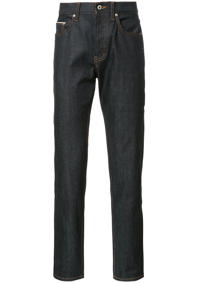 Naked And Famous Tapered Jeans, Men's, Size: 36, Blue, Cotton