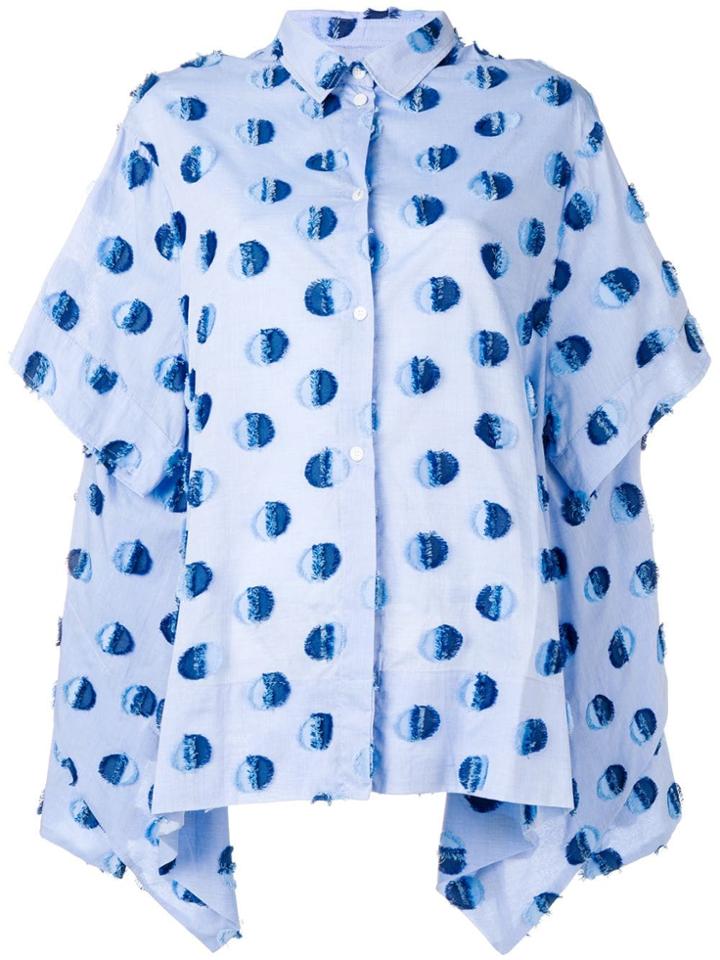 Henrik Vibskov Wind In Oversized Shirt - Blue