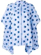 Henrik Vibskov Wind In Oversized Shirt - Blue