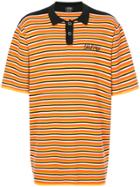 Selfmade By Gianfranco Villegas Striped Polo Shirt - Yellow & Orange