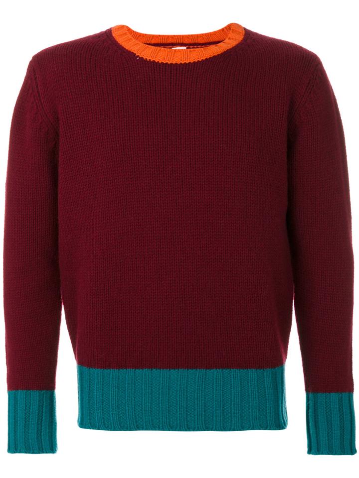 Doppiaa Knitted Jumper - Pink & Purple