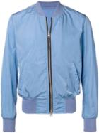 Ami Paris Zipped Bomber Jacket - Blue