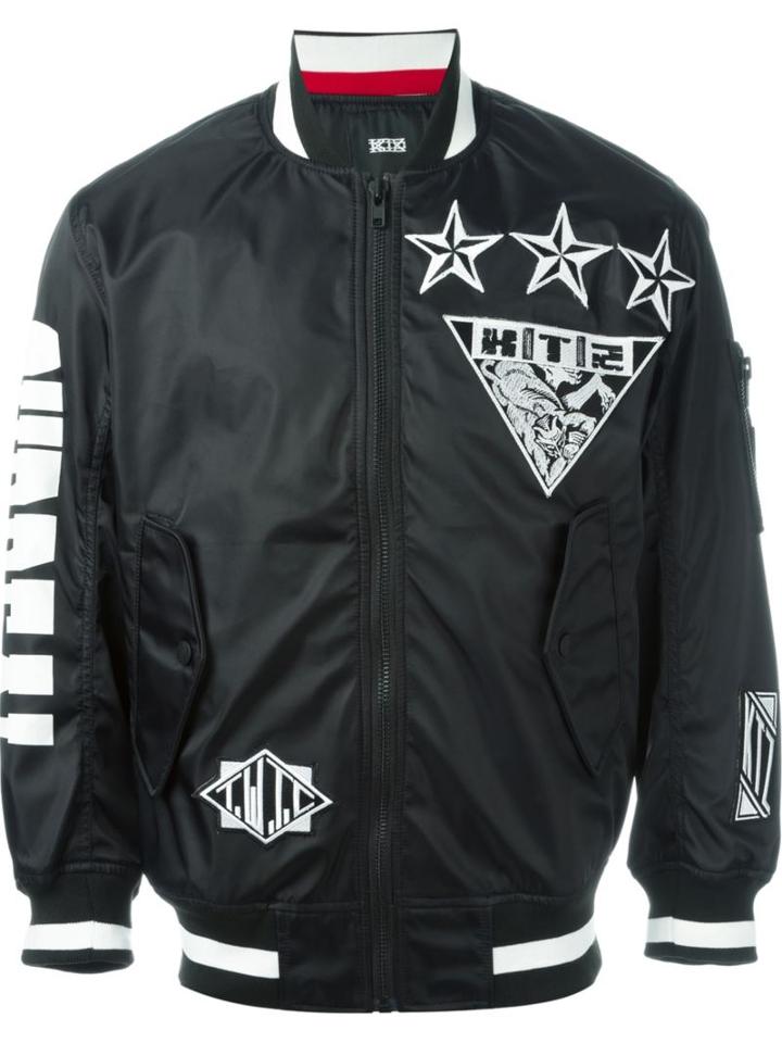 Ktz Surreal Big Bomber Jacket, Adult Unisex, Size: S, Black, Nylon