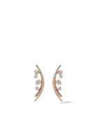 As29 18kt Rose Gold Mye Diamond Earrings