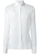 Ermanno Scervino Cut-out Lace Shirt, Women's, Size: 44, White, Silk/polyamide