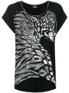 Just Cavalli Leopard Print T-shirt - Black