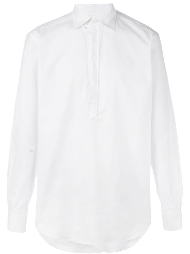 Ports 1961 Henley Shirt, Men's, Size: 41, White, Cotton