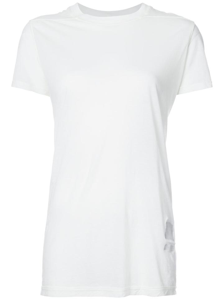 Rick Owens Drkshdw - Crew Neck Level T-shirt - Women - Cotton - S, White, Cotton