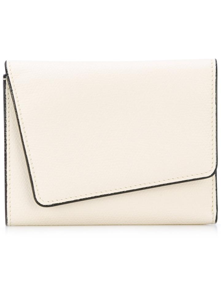 Valextra Twist Small Wallet - Nude & Neutrals
