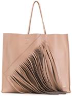 No21 Fringe Detail Tote Bag - Neutrals