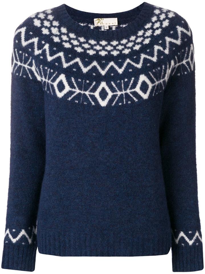Local Fair Isle Knit Sweater - Blue