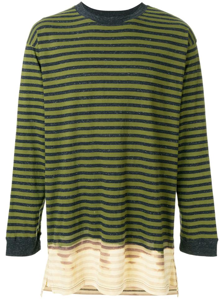 Diesel Be Brave Striped Top - Green