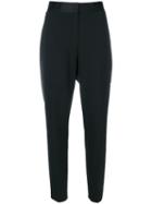 Alexander Wang - Cropped Tailored Trousers - Women - Silk/polyester/spandex/elastane/virgin Wool - 2, Black, Silk/polyester/spandex/elastane/virgin Wool