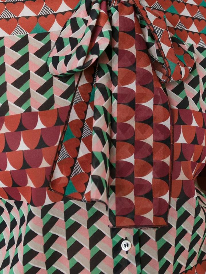 Red Valentino Geometric Print Shirt