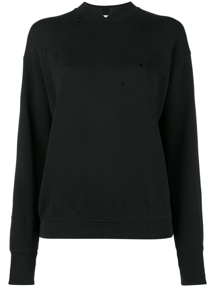 Helmut Lang Distressed Sweatshirt - Black