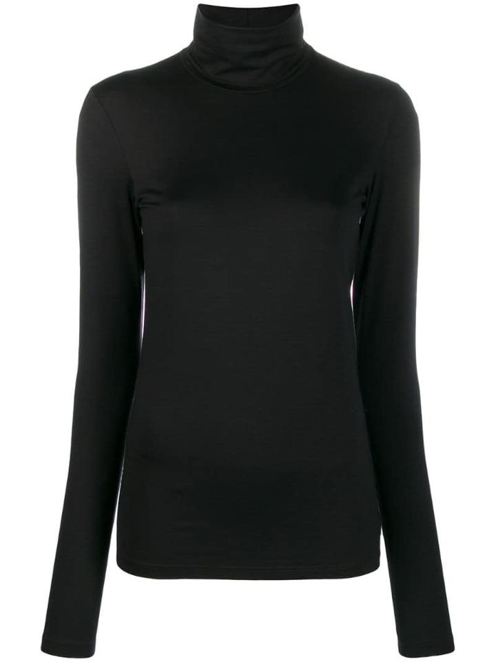 Jil Sander Roll Neck T-shirt - Black