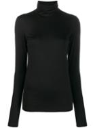 Jil Sander Roll Neck T-shirt - Black