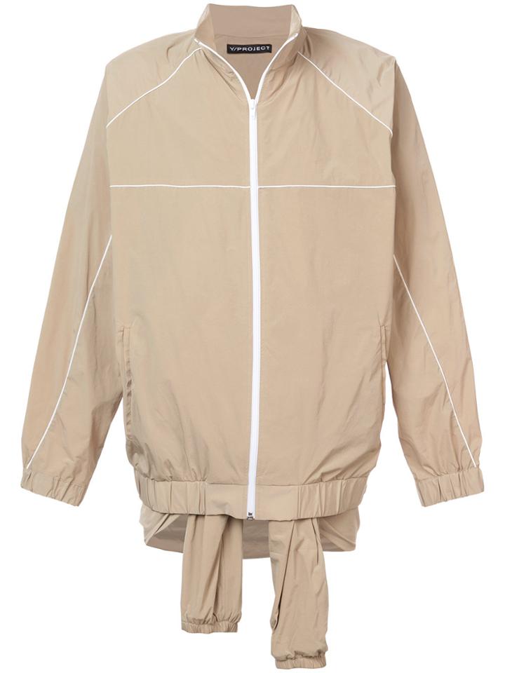 Y / Project Mock Layer Coach Jacket - Nude & Neutrals