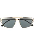 Versace Eyewear Top Bar Square Sunglasses - Black