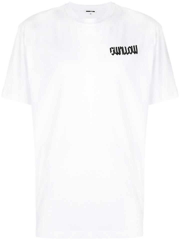 Mcq Alexander Mcqueen Swallow Slogan T-shirt - White