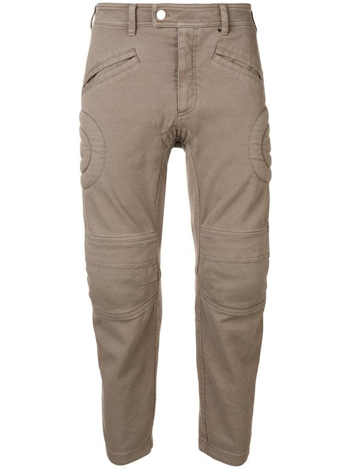 Neil Barrett Cropped Biker Trousers - Neutrals