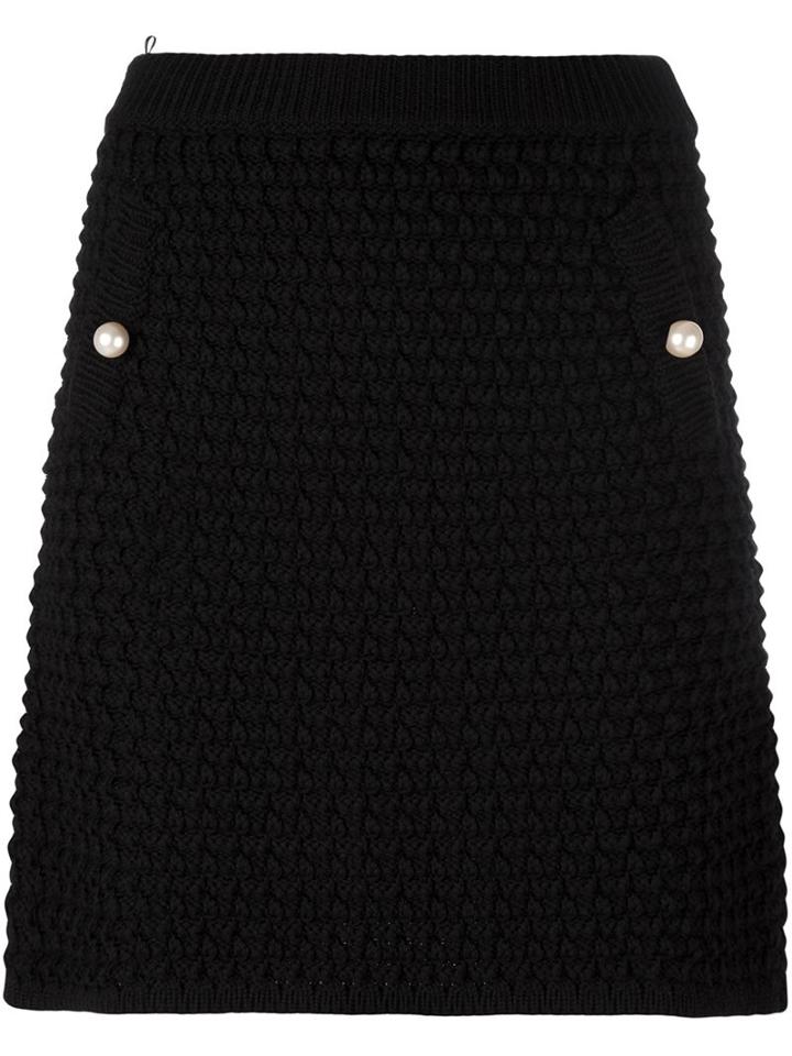 Boutique Moschino Chunky Knit Mini Skirt