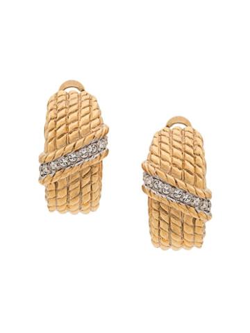 Nina Ricci Pre-owned 1980s Demi-hoop Earrings - Gold