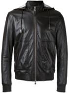 Eleventy Hooded Zip Up Jacket, Men's, Size: 54, Brown, Cotton/polyester/spandex/elastane/leather