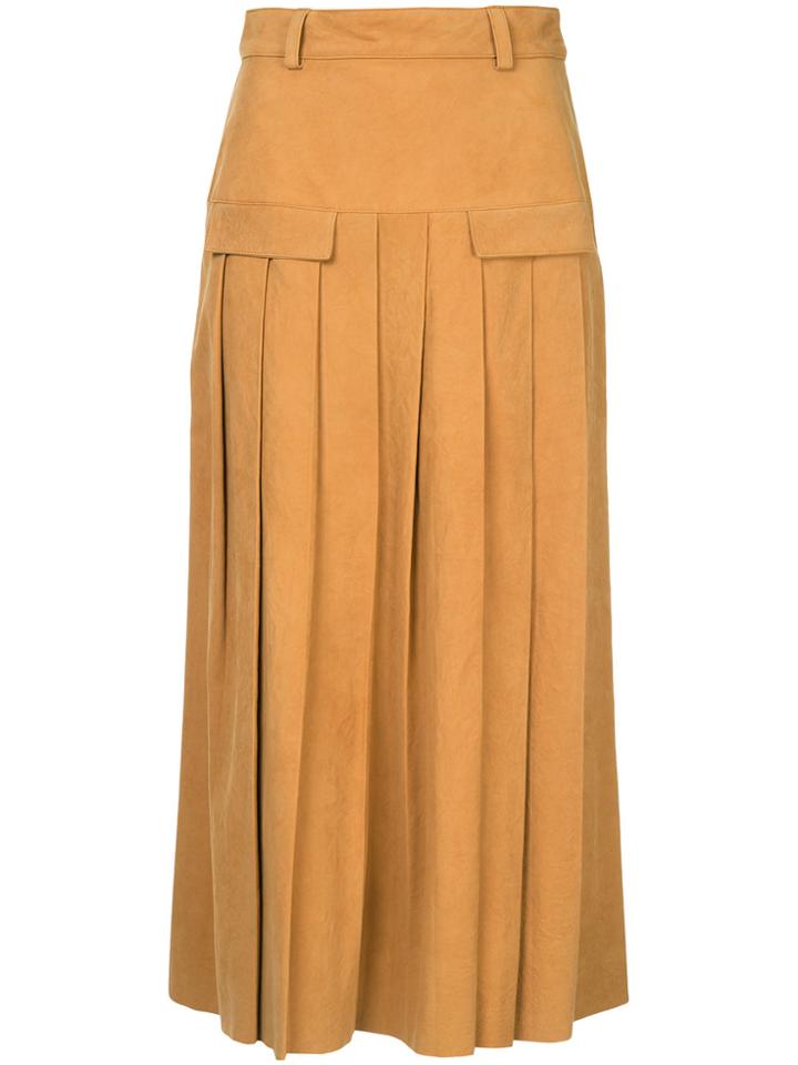 Kitx Intuitive Pleat Skirt - Brown