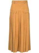 Kitx Intuitive Pleat Skirt - Brown