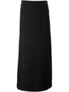 Jean Louis Scherrer Vintage A-line Maxi Skirt, Size: 42, Black