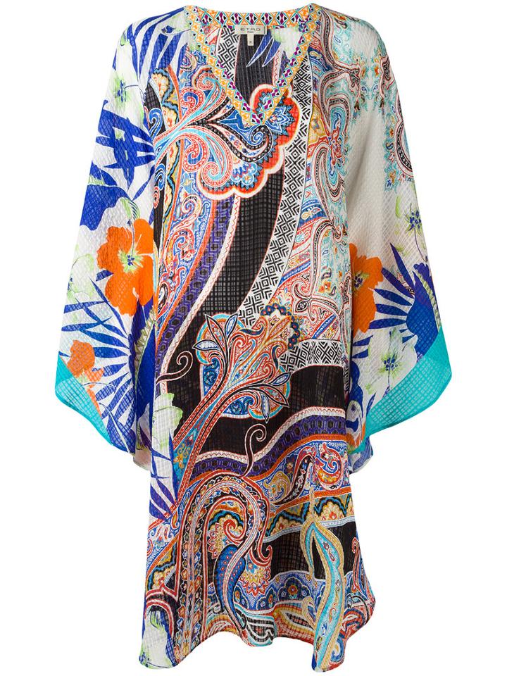 Etro Multi Printed Tunic, Women's, Size: Medium, Silk