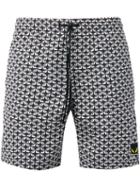 Fendi Bag Bugs Swim Shorts, Men's, Size: 48, Black, Polyamide/polyester