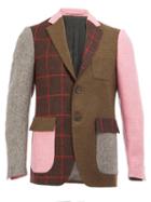 Wooster + Lardini Patchwork Blazer, Men's, Size: 46, Cotton/viscose/wool