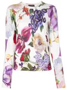 Dolce & Gabbana Floral Print Sweater - White