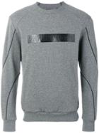 Philipp Plein Branded Chest Panel Sweatshirt - Grey