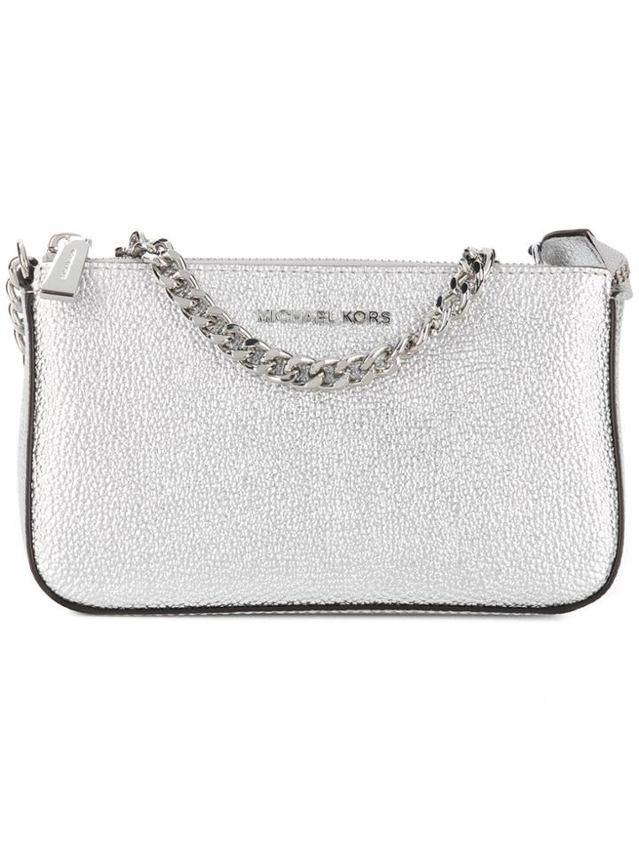 Michael Michael Kors Chain Wallet Clutch - Grey
