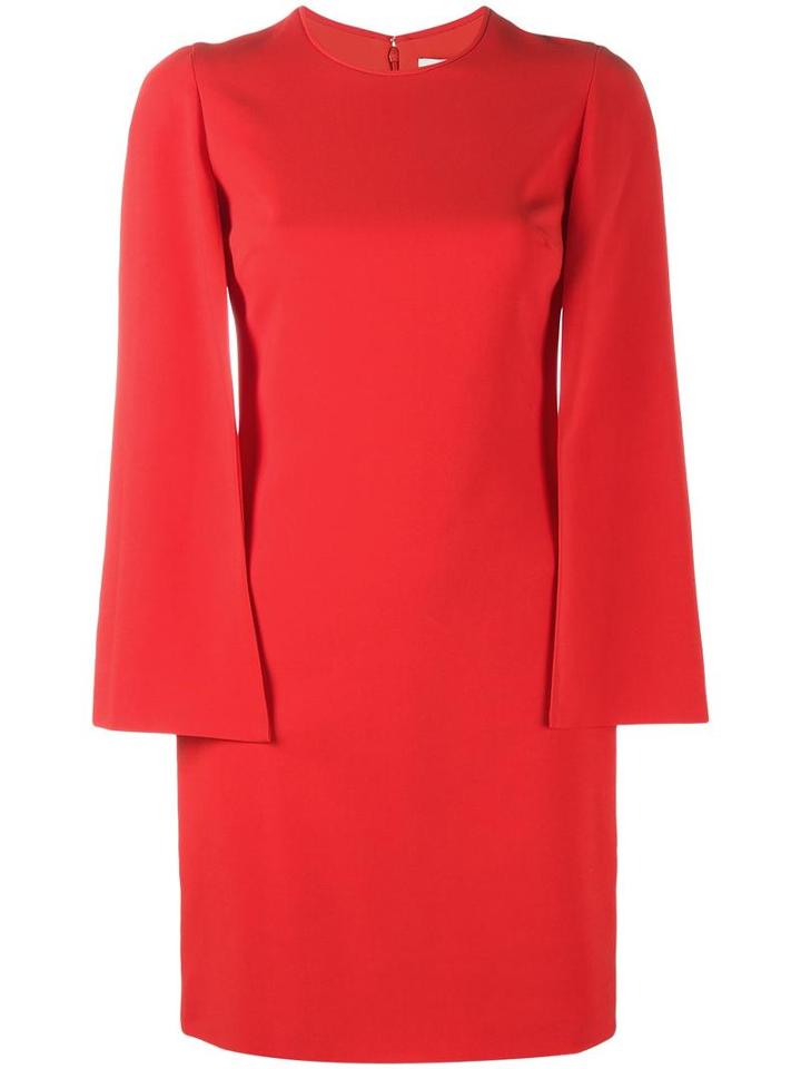 Givenchy Cape Dress, Women's, Size: 38, Red, Viscose/spandex/elastane/acetate/silk