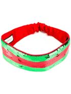 Gucci Sequin Web Headband - Red