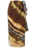 Weekend Max Mara Wrap Midi Skirt - Brown