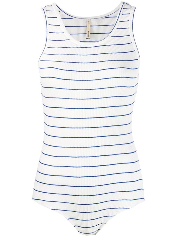 Bellerose Striped Ribbed Knit Body - White