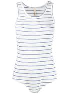 Bellerose Striped Ribbed Knit Body - White