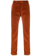 Ymc Ribbed Straight Leg Trousers - Orange